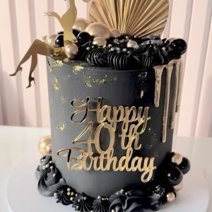 Black & Gold Glam Cake