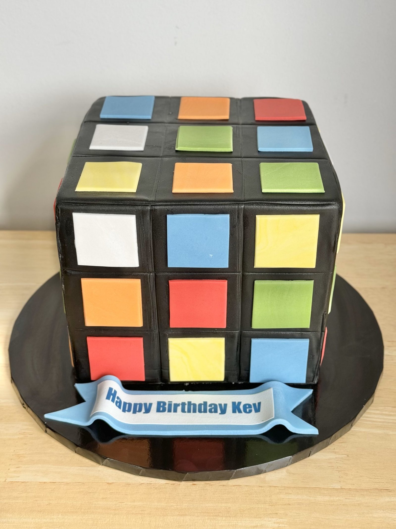 Retro Rubik’s Cube Cake