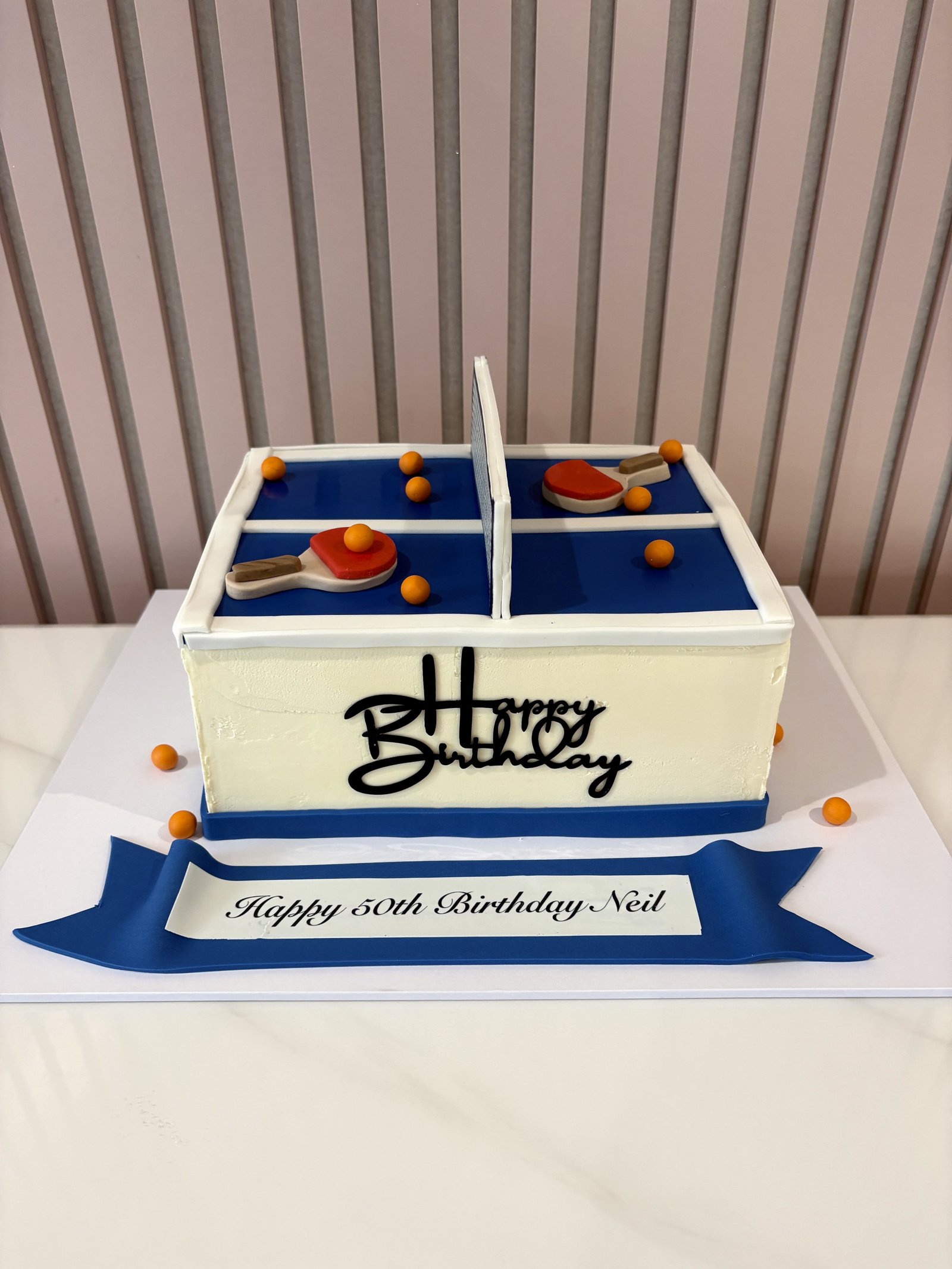 Table Tennis Champion Cake