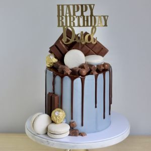 Blue & Chocolate Indulgence Cake