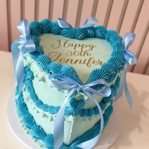 Vintage Lambeth Heart Cake