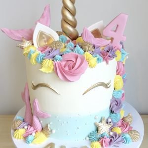 Unicorn Mermaid Cake