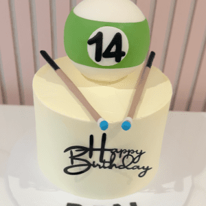 Pool Ball Cake
