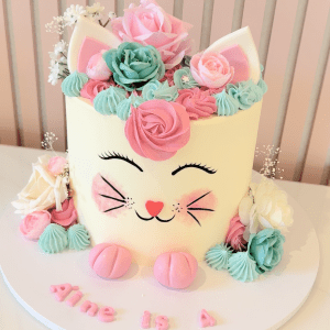 Pastel Kitty Cake