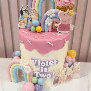 Rainbow Friends Cake