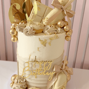 Golden Luxe Treat Cake