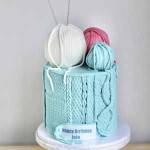 Knitting Enthusiast Cake V1