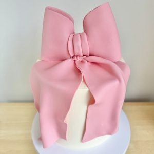 Pink Bow Elegance Cake