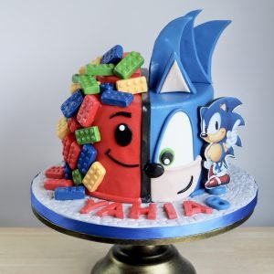 Sonic & Lego Cake
