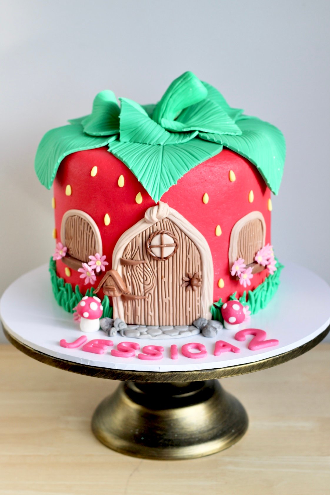 Strawberry Cottage Cake