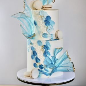 Azure Elegance Cake