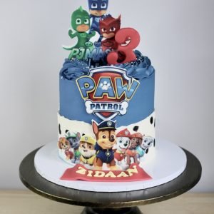 Paw Patrol and PJ Masks Cake