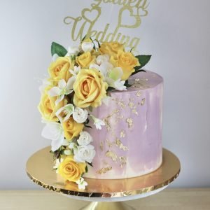 Golden Wedding Anniversary Cake V2