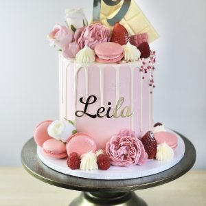 Pink Indulgence Drip Cake