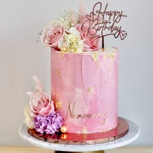 Blush Floral Elegance Cake V1