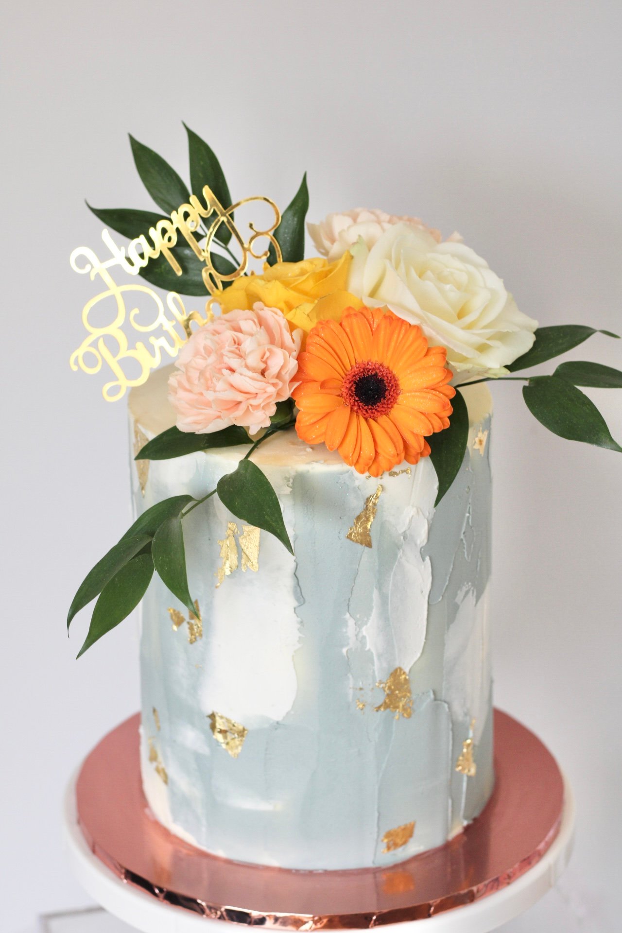 Golden Bloom Cake