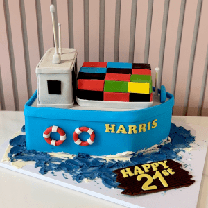 Cargo Ship Cake