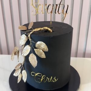 Black & Gold Celebration Cake V1