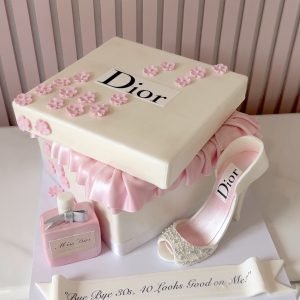 Dior Shoebox Cake