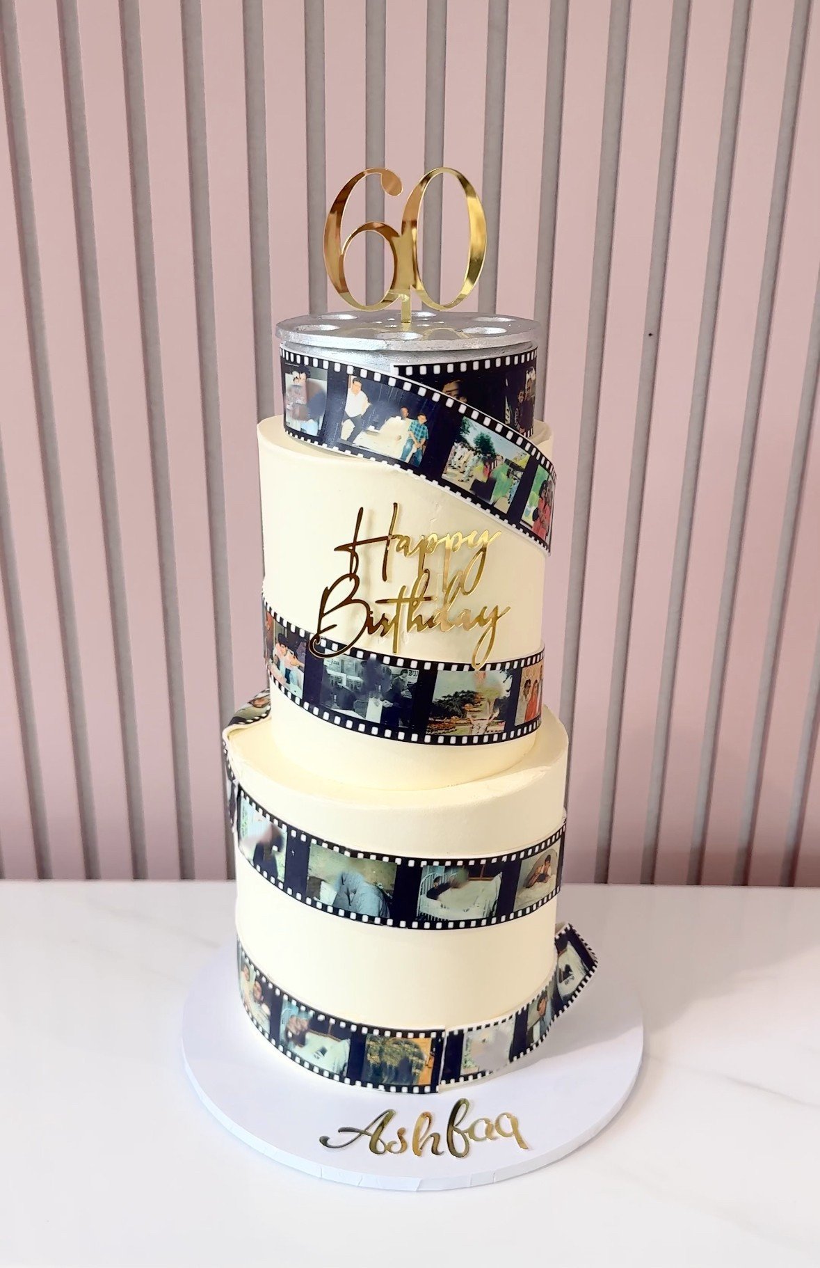 Film Reel Photo Cake V2