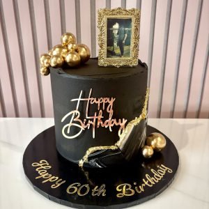 Golden Frame Cake