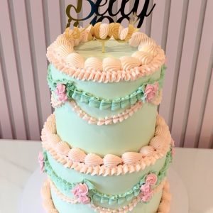 Vintage Lambeth Round Cake V3