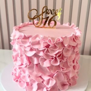 Pink Ruffle Cake