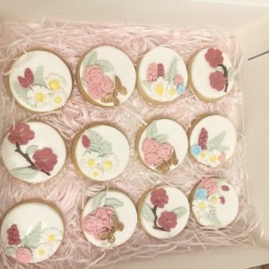 Luxury Hand-Decorated Floral Biscuits