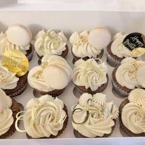 Luxury Gold & White Cupcakes