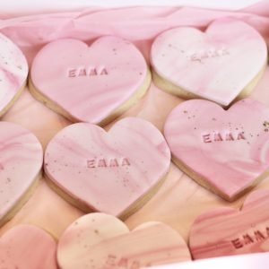 Personalised Heart Biscuits