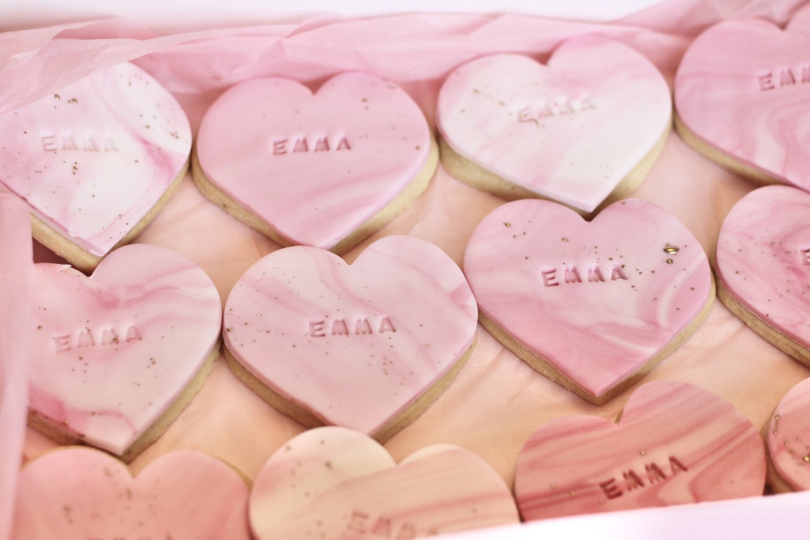 Personalised Heart Biscuits