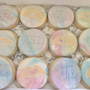 Pastel Birthday Biscuits
