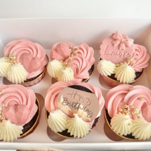 Blush & Gold Cupcakes V1