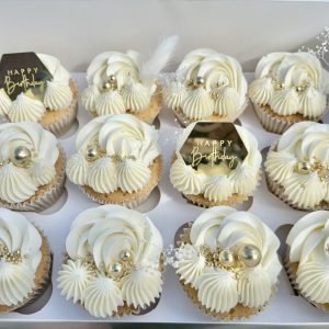 White & Gold Luxe Cupcakes V2