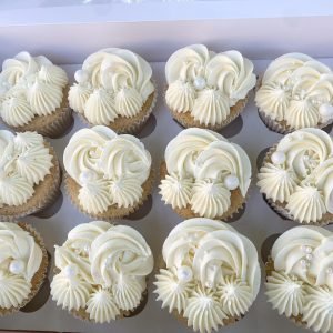 Ivory Pearl Cupcakes