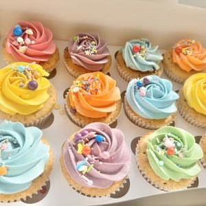 Rainbow Sprinkle Cupcakes