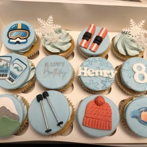 Ski Cupcakes