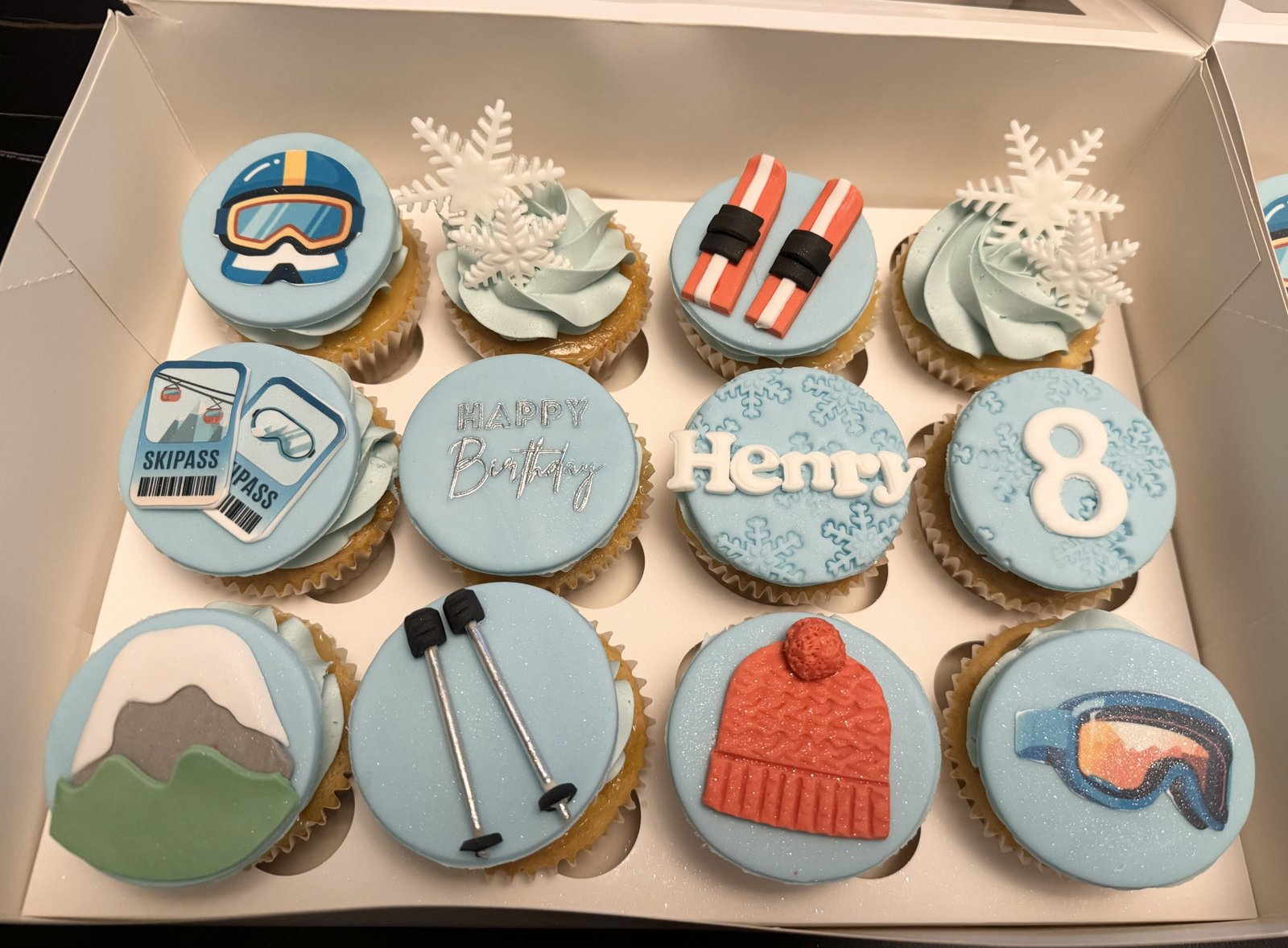 Ski Cupcakes