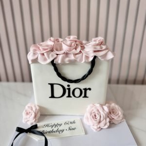 Dior Shopping Bag Cake