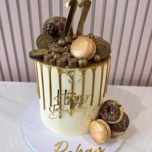Gold Rush Drip Cake