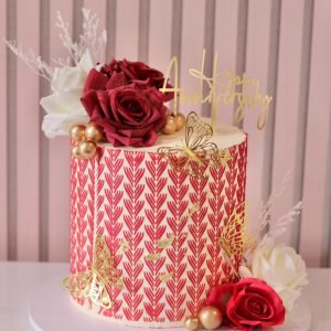 Ruby Wedding Anniversary Cake