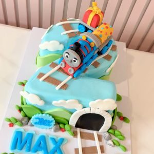 Thomas the Tank Engine Number 2 Cake