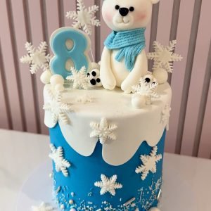 Winter Polar Bear Cake