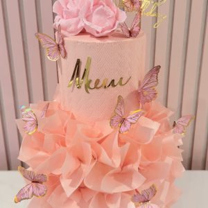 Peach Butterfly Cake