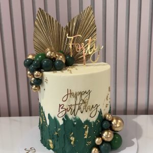 Emerald & Gold Cake