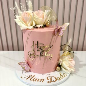 Blush Butterfly Cake