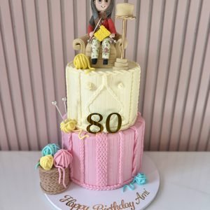 Knitting Enthusiast Cake V3