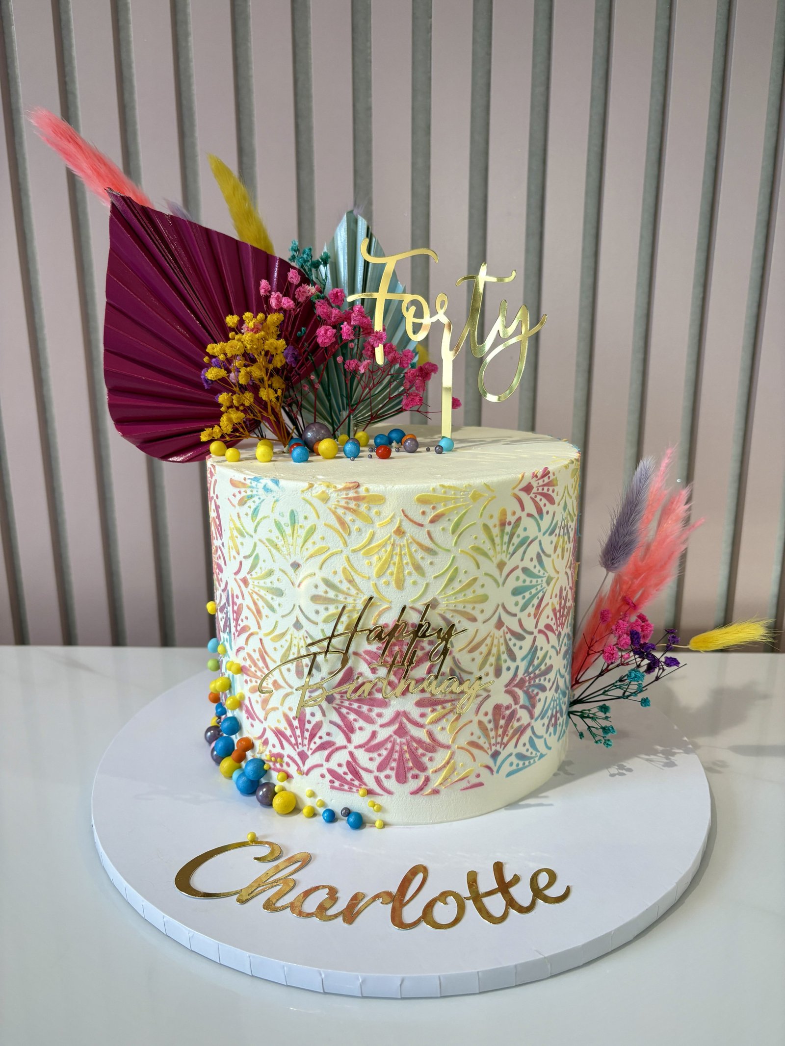 Colourful Floral Cake