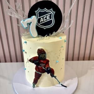 Ice Hockey Photo Cake