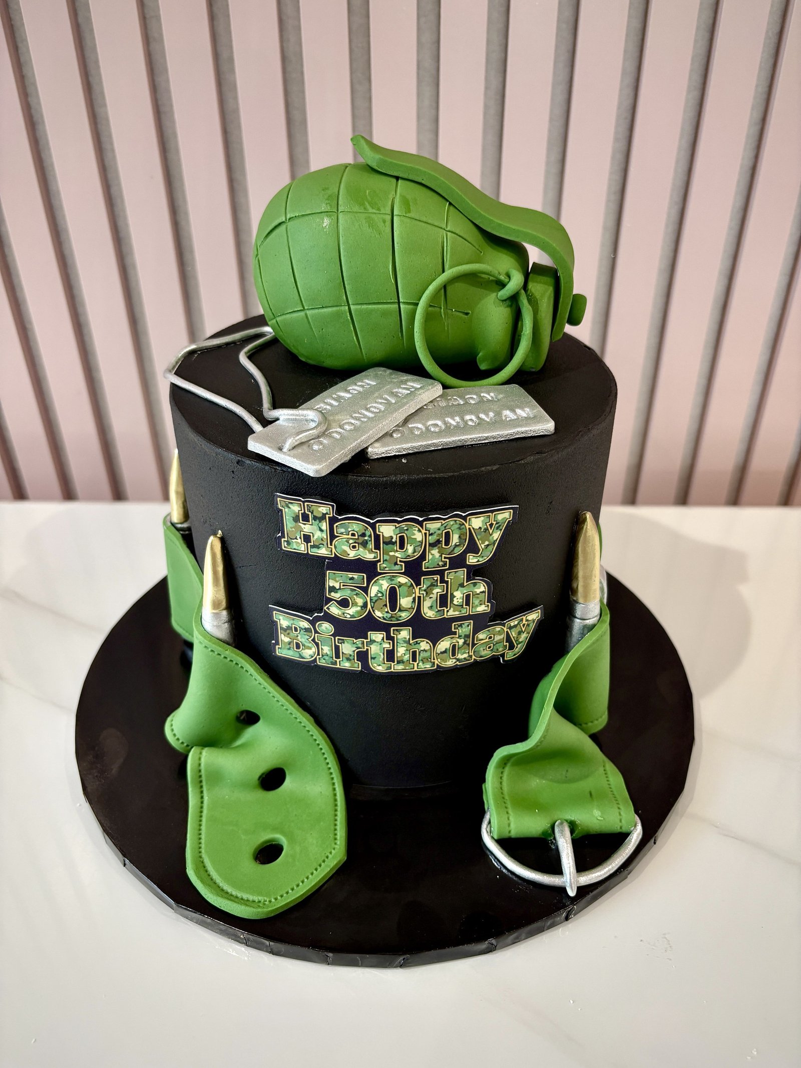 Army Grenade Cake